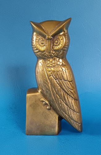Eule auf sockel 19cm uhu - sockel,