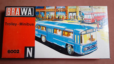 BRAWA 6002: Minibus/ Trolley-Bus, Set mit Oberleitung , für Spur N 