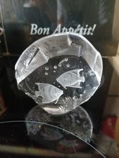 Glasblock » Fische « ● Glaskunst ● Mats Jonasson Målerås Schweden