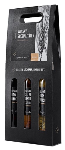 3er set whisky geschenkbox - 3er,