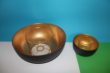 Lampenschirm Schwarz Gold Deckenlampe E27 Ersatzschirm Metall Draht Pendel