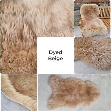 Premium Natur Schaffell Schaffelle Fell Lammfell ungeschoren weiche Wolle