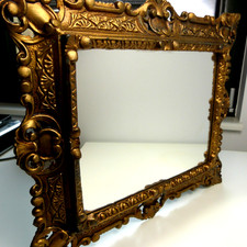 Made in Italy Spiegel Prunkrahmen auf alt Gold Spiegel mit Rahmen " Jugendstil "