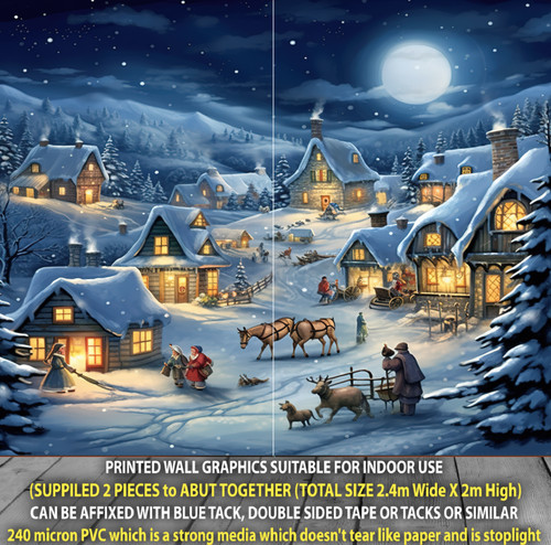 Weihnachtsdorf schneebäume - weihnachtsdorf,