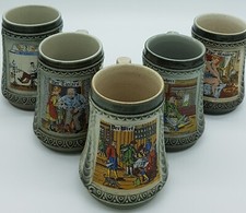 Steinkrug Masskrug 0,5l Bierkrug Brauereikrug Ohne Zinndeckel Ständeseidel 