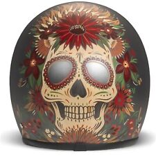 Motorrad Jethelm DMD Skull Retro Motorad Helm - Leicht, sicher, vintage