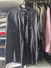 Zara Longbluse Mit Schmucksteinen S ?