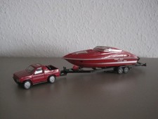 1:50 / 1:55 Siku PKW mit Trailer und Motorboot Opel Frontera Sport