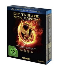 DIE TRIBUTE VON PANEM GESAMTEDITION (4 Blu-ray Discs, Schuber) NEU+OVP