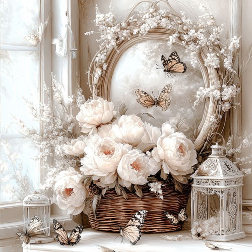 Wandbild vintage shabby chic - shabby,