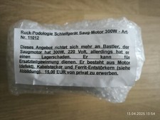 Ruck Podologie schleifgerät Saugmotor  300w Artikelnummer 11012