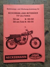 9.5 JAWA Neckermann California Bedienungsanleitung 693/502 250 693/510 350 Twin