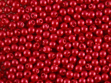 200 Wachsperlen 4 mm mit Loch verschiedene Farben zur Auswahl (Dekoperlen)