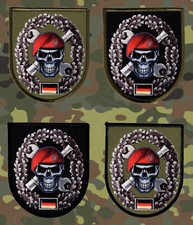 Instandsetzung Skull Wappen"Aufnäher"Patch/Bundeswehr/Reservist/Veteran/Bw/Tk