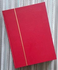 Briefmarkenalbum Einsteckbuch 60 weisse Seiten roter Einband A4