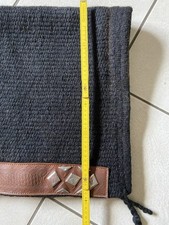 Blanket Show Western Schwarz Lederbesatz Silberbeschlag Mayatex