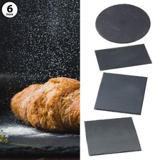 6x Schieferplatte Schiefer Servierplatte Rund/Quadratisch/Rechteckig Platzset