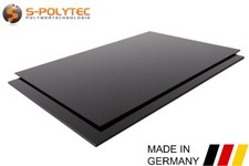 ABS Kunststoffplatte | Zuschnitt | Schwarz | DIN A4, 20x30cm, 100x20cm, 100x49cm