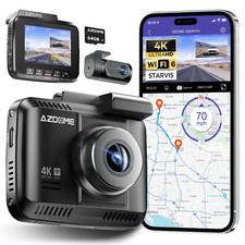 AZDOME 4K Dual Dashcam WiFi