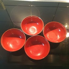 4 Schalen Lufthansa Geschirr NORITAKE , Japan , Kunststoff