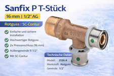 Viega Sanfix P T-Stück 16mm x