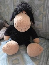 Nici Jolly Mäh Plüschschaf schwarz, Sitzend Ca.25 cm