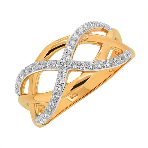 Damenring rotgold aus 585er - aus,