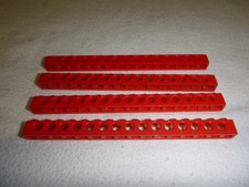 Lego Technik 4 Lochbalken 1 x 16 rot  
