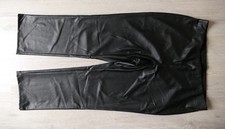 Klaus Modelle Damen Hose   Größe 48 Schwarz Lederimitat Schlupfhose