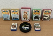 8 alte Quartett Karten Spiel