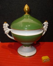 Royal Tettau Atelier  Porzellan  Deckeldose  Bonboniere Pokaldose  grün gold TOP