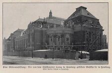 Musikhalle in Hamburg - Schiffsreeder Laeisz - 1906 ~13x8cm -