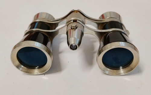 Opernglas schwarz silber - opernglas, (b73)