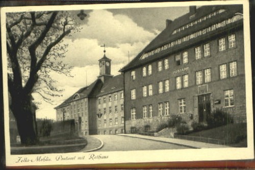 Zella mehlis post rathaus - rathaus, x