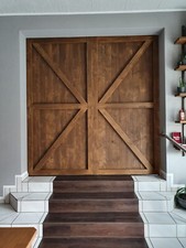 Hängendes Holztor / Vintage / Industrie Design / Scheunentor / verschiebbar