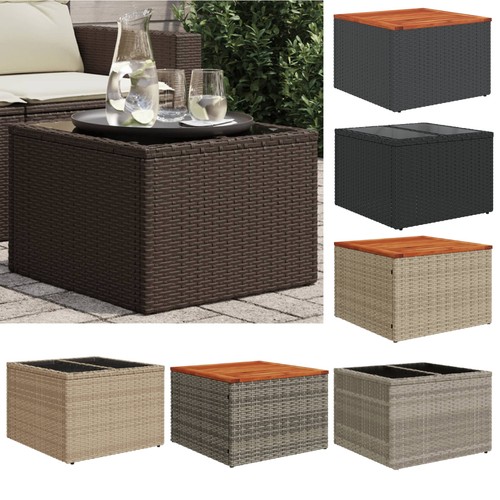 Gartentisch poly rattan - gartentisch,