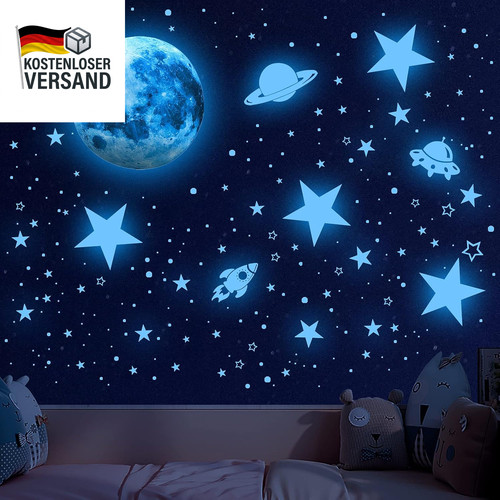 603x leuchtsterne wandsticker - leuchtsterne,