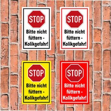 Schild bitte nicht - bitte, füttern
