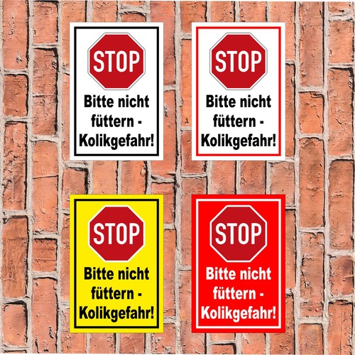 Schild bitte nicht füttern - schild,