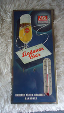 Werbeschild Thermometer Imoglas Lindener Bier, sehr selten