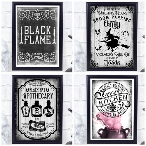 Halloween party schild - schild,