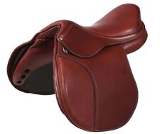 Springsattel Chelsea aus Leder, wechselbares Kopfeisen, Polyflex Baum, Braun