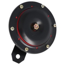 Motorrad Hupe 12V schwarz aus Metall Durchmesser 100 mm Quad Roller Moped ATV