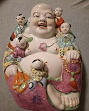 Alter Porzellan Happy  Buddha