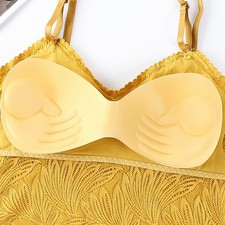 Zarte Spitzen Camisole Weste mit Brustkissen für Damen für jeden Anlass