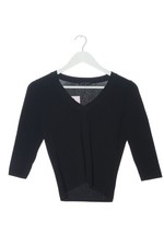 BRUNO MANETTI V-Ausschnitt-Pullover Damen Pullover Gr. DE 40 schwarz Casual-Look