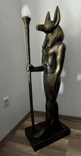 Stehlampe Lampe Anubis Pharao Skulptur Beleuchtung Ägyptische Antik Kunstharz