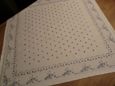 Blaudruck Mitteldecke  Alt Luxemburg 80 x 80 cm  NEU