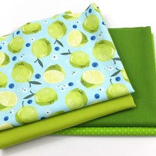 Baumwollstoff limetten punkte - baumwollstoff,
