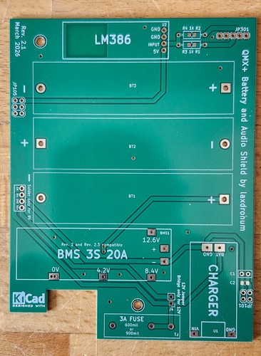 Qmx transceiver akku pcb - qmx+,